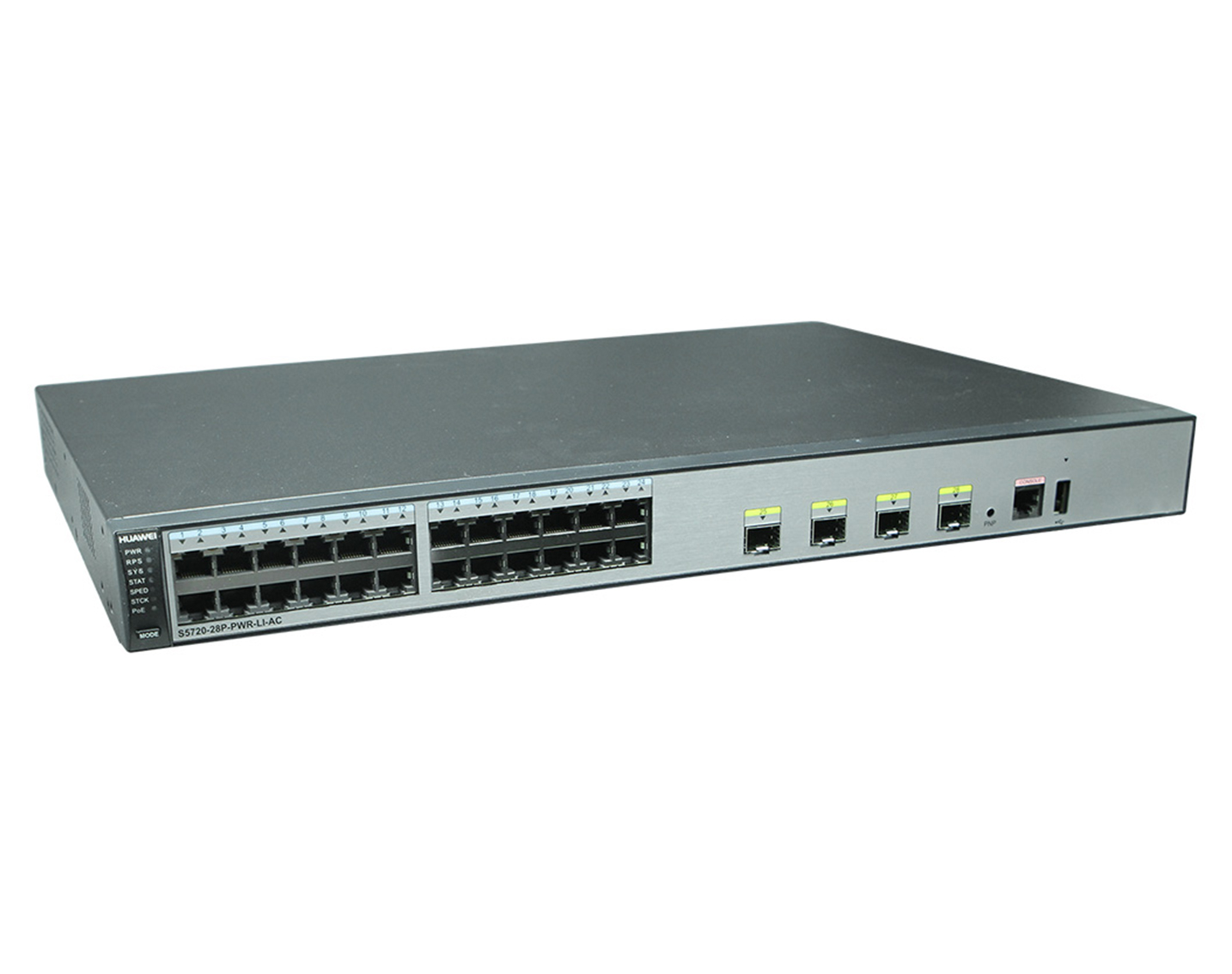 سوئیچ 28 پورت + 4 پورت SFP  هواوی مدل S5720S-28P-PWR-LI-AC-3